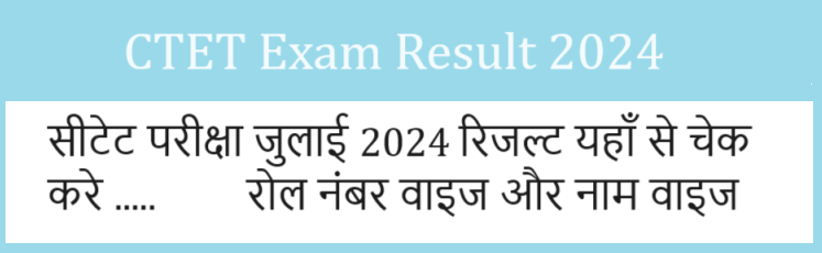 CTET Exam Result 2024