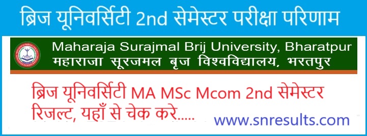 Brij University Mcom 2nd Semester Result